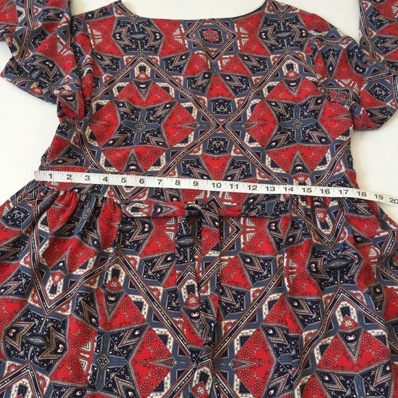 Paper Crown Anthropologie Efflorescence Red Dress - Picture 11 of 16